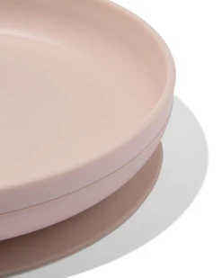 bord met afneembare zuignap 19cm beige