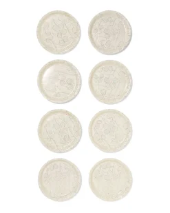 borden ⌀22.5cm papier bloemen - 8 stuks