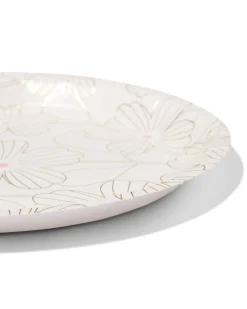 borden ⌀22.5cm papier bloemen - 8 stuks