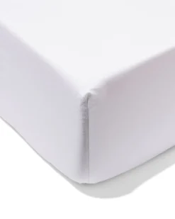 boxspring hoeslaken 140x200cm hotel katoen percal wit
