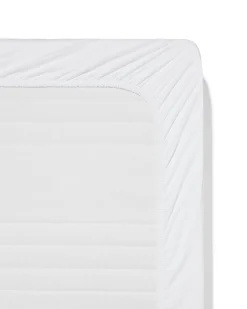 boxspring hoeslaken 160x200cm hotel katoen percal wit