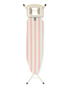 Brabantia strijkplank A 110x30cm voor strijkijzer strepen roze