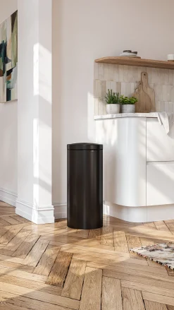 Brabantia Touch Bin Flat Top prullenbak 30L Matt Black