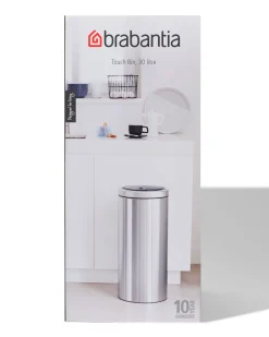 Brabantia Touch Bin Flat Top prullenbak 30L Soft Beige