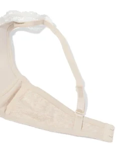 bralette met kant zonder beugel naturel