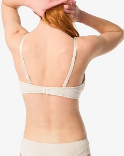 bralette met kant zonder beugel naturel