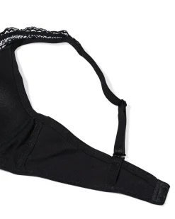 bralette met kant zonder beugel zwart