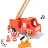brandweerwagen 27x16x13cm hout