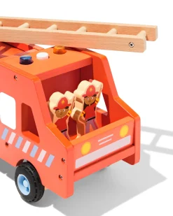 brandweerwagen 27x16x13cm hout