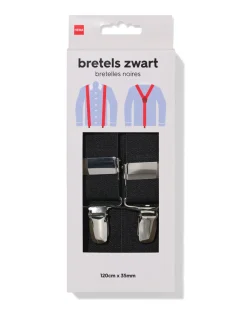 bretels 3-punts zwart