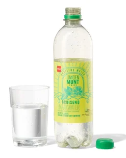 bruisend smaakwater limoen-munt 600ml