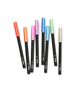 brushstiften metallic - 8 stuks