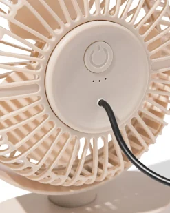 bureauventilator ⌀17.5cm beige