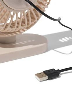 bureauventilator ⌀17.5cm beige