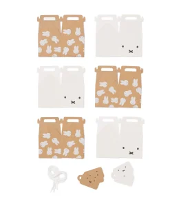 cadeau vouwdoosjes karton 5x5x5 bladeren - 6 stuks