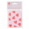 cadeau-envelop set hartjes - 6 stuks