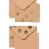 cadeau-enveloppen met blanco kaart S stippen - 6 stuks