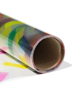 cadeaufolie transparant 500x200cm confetti