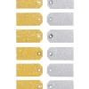 cadeaulabels glitter - 12 stuks
