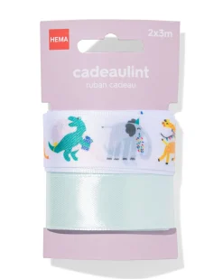 cadeaulint 3m feestbeesten - 2 stuks