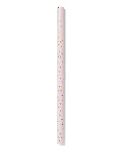cadeaupapier 200x70cm stippen goud
