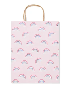 cadeautas L 31x24cm papier regenboog
