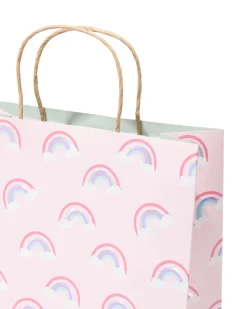 cadeautas L 31x24cm papier regenboog