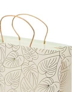 cadeautas papier 37x28x12 bladeren