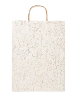 cadeautas XL 45x28cm bloemen