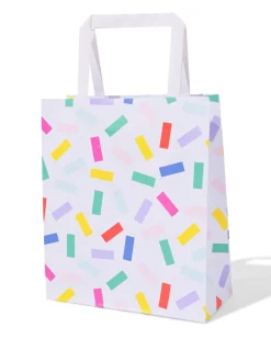cadeautasjes M confetti - 6 stuks