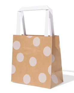 cadeautasjes S kraft - 6 stuks