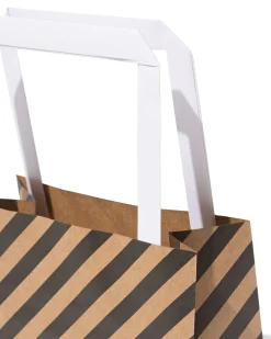 cadeautasjes S kraft - 6 stuks