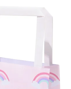cadeautasjes S 21x13x21cm regenboog - 6 stuks