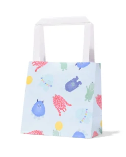 cadeautasjes 21x13x21cm monsters - 6 stuks