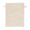 cadeauzakje M 20.5x27.5cm stof bloemen