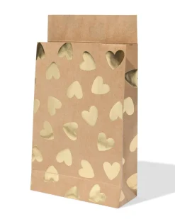 cadeauzakjes M kraft stippen - 3 stuks