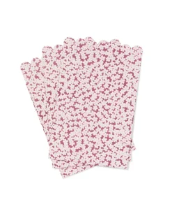 cadeauzakjes M 17x22cm bloemen - 3 stuks