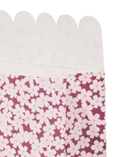 cadeauzakjes M 17x22cm bloemen - 3 stuks
