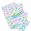 cadeauzakjes papier 16x12/22x17/31x21 confetti - 6 stuks