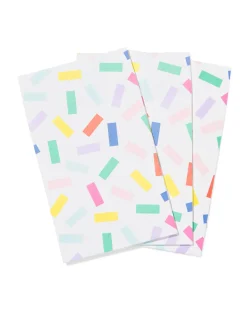 cadeauzakjes S confetti - 3 stuks