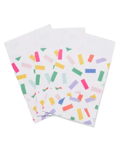 cadeauzakjes S confetti - 3 stuks