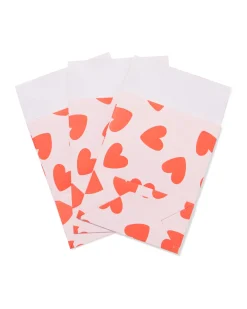 cadeauzakjes S hart - 3 stuks