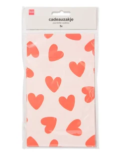 cadeauzakjes S hart - 3 stuks
