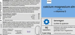 calcium-magnesium-zink + vitamine D - 90 stuks