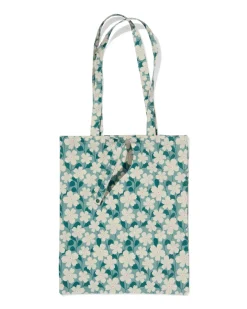 canvas tas 35x41cm bloemen