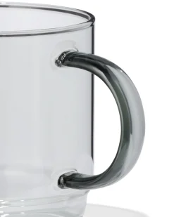 cappuccinomok 440ml glas antraciet