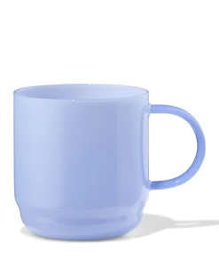 cappuccinomok 400ml glas blauw