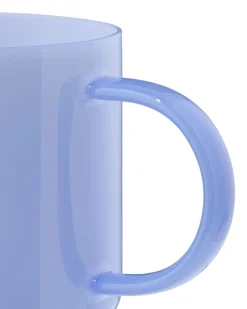 cappuccinomok 400ml glas blauw