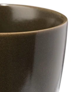 cappuccinomok 325ml Puur aardewerk donkerbruin