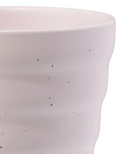 cappuccinomok 300ml Trend aardewerk roze spikkels